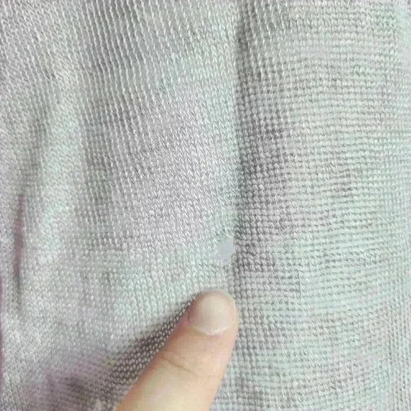 Zadig & Voltaire 100% Linen Longsleeve V Neck Shirt | Pale Pink Designer Top - Picture 3 of 7